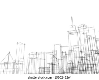 Concept city architecture vector illustration