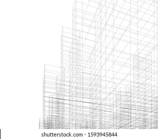 Concept city architecture vector illustration