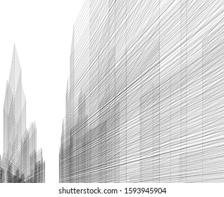 Concept city architecture vector illustration