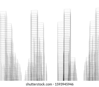 Concept city architecture vector illustration