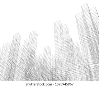 Concept city architecture vector illustration