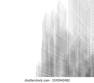 Concept city architecture vector illustration