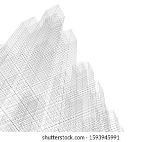 Concept city architecture vector illustration