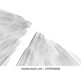 Concept city architecture vector illustration