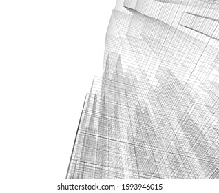 Concept city architecture vector illustration