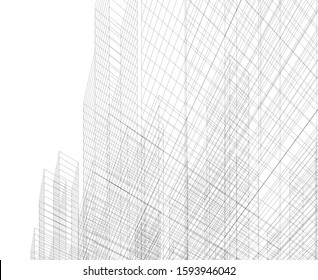 Concept city architecture vector illustration