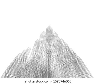 Concept city architecture vector illustration