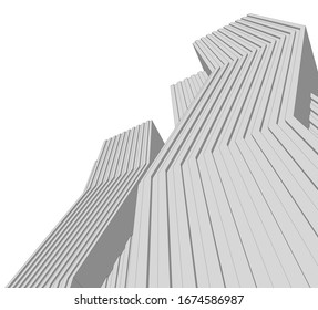 Concept city architecture vector illustration