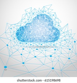 concept of cloud technology, abstract digital technology