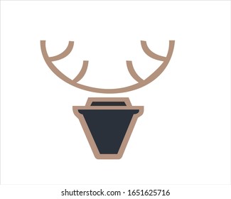 concept coffee cup creative logo design 