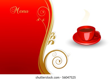 Concept of coffee menu.Vector illustration. JPG available in my gallery.