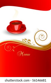 Concept of coffee menu.Vector illustration. JPG available in my gallery.