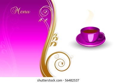 Concept of coffee menu.Vector illustration. JPG available in my gallery.