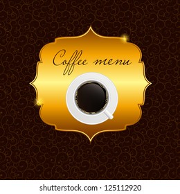 The concept of coffeehouse menu.