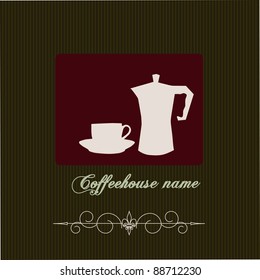 The concept of coffeehouse menu.