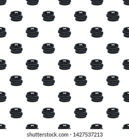 Concept coin pattern seamless vector repeat geometric for any web design