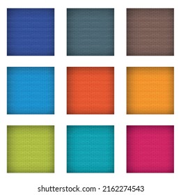 Concept color brick wall text place, brickwork message background area, stonewall flat vector illustration, minimal design template and layout.