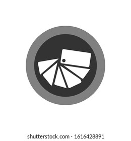 concept color catalog icon. color palete button. Stock vector illustration isolated on white background.