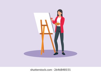 Conceito de passatempos talentosos. Ilustração vetorial plana colorida isolada