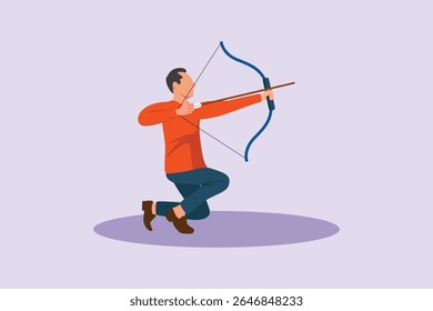 Talented Hobbies Concept. Colored flat vector illustration isolated