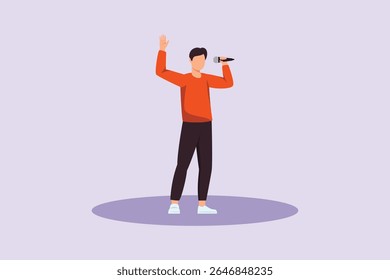 Conceito de passatempos talentosos. Ilustração vetorial plana colorida isolada