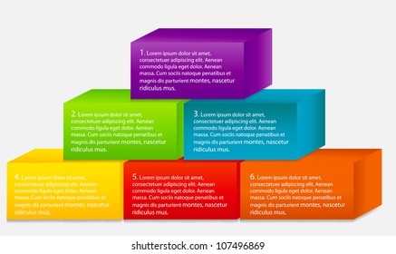 Concept of colorful banners with arrows for different business design. Vector illustration