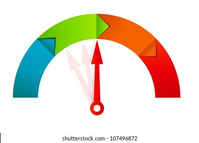 Concept of colorful banners with arrows for different business design. Vector illustration