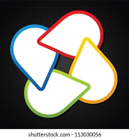 Concept of colorful banners for different business design.