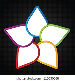 Concept of colorful banners for different business design.