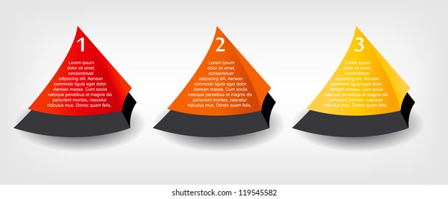 Concept of colorful banners for different business design. Vector illustration