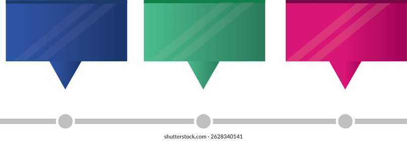 Concept of colorful banners for different business design. Vector illustration
