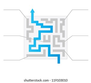 Concept of colorful circular banners with arrows for different business design. Vector illustration