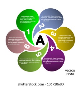 Concept of colorful circular banners ,texts box design. Vector