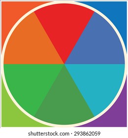 Concept of colorful circular  Vector illustration background