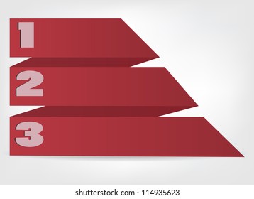 Concept of colorful origami  for different business design. Vector illustration