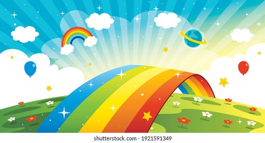 Concept Of A Colorful Rainbow