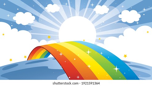 Concept Of A Colorful Rainbow