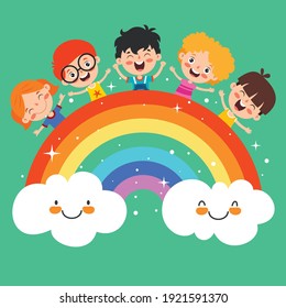 Concept Of A Colorful Rainbow