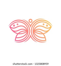 its concept combination butterfly+human. good for any industry, like fashion/beauty, salon, yoga, cosmetic, nature product, education, medical/healtcare, etc.