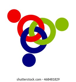 Concept of community unity, solidarity & friendship - vector