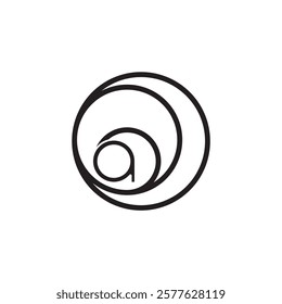 Concept company logo with letter a 
