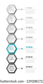 Concept of company timeline - business infograph. Vector
