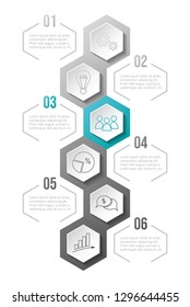 Concept of company timeline - business infograph. Vector
