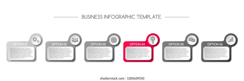 Concept of company timeline - business infograph. Vector