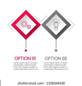Concept of company timeline - business infograph. Vector