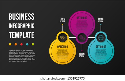 Concept of company timeline - business infograph. Vector