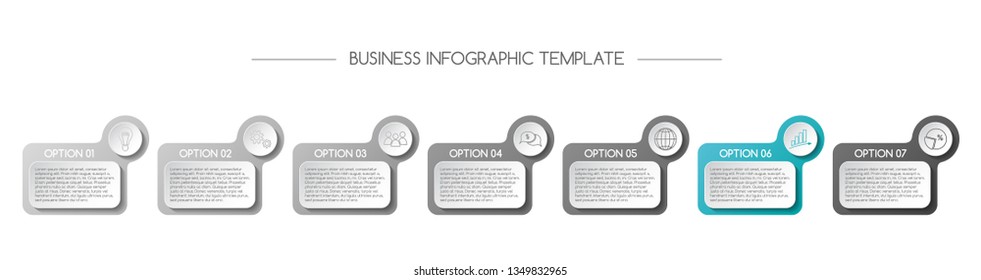 Concept of company timeline - business infograph. Vector