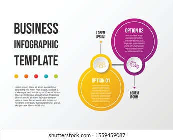 Concept of company timeline - business infograph. Vector
