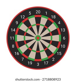 Concepto de competición y objetivos de logro. Alcanzar metas en los negocios y la vida. Dartboard con dardo pegado justo en el centro del objetivo