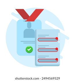 concept of complete profile form and personal data. online registration, fill in personal data, complete profile data information. registrants try to fill out the registration form. flat vector.